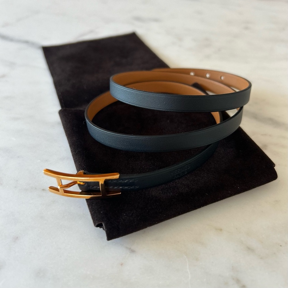 Hermès Behapi Triple Tour Bracelet_ROSE GOLD